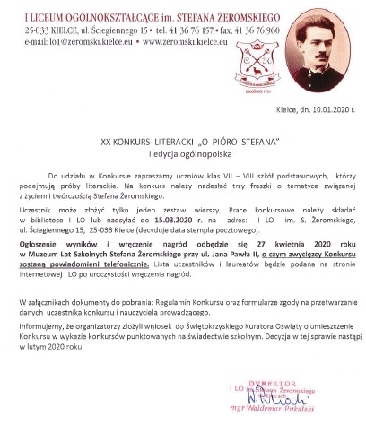 Ogloszenie Konkursu