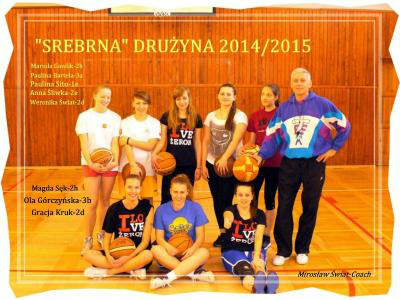 Koszykówka dziewcząt-srebrna drużyna