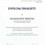 Powiększ zdjęcie Dyplom Magdaleny Misztal