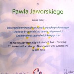  27. Konkurs Prac Młodych Naukowców UE